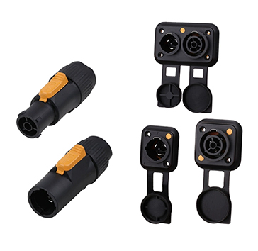 Черная промышленная розетка PHLTD для сценического оборудования